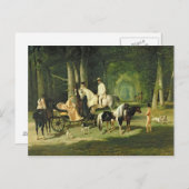 モッセルマン夫妻と二人 ポストカード (正面/裏面)