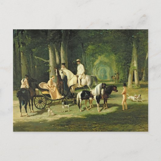 モッセルマン夫妻と二人 ポストカード (正面)