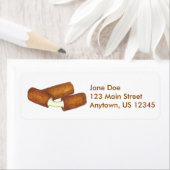 モッツァレラスティックチーズジャンクフードラベル ラベル (インサイチュ)