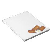 モッツァレラチーズスティックジャンクフードグルメギフト ノートパッド (アングル)