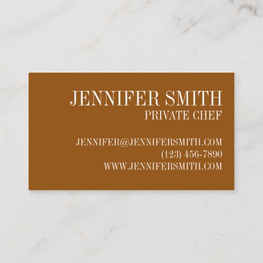 モッツァレラチーズスティックジャンクフード料理シェフ 名刺 (裏面)