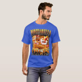 モッツァレラチーズスティック 海賊版ラップCD 雰囲気 Tシャツ (正面フル)