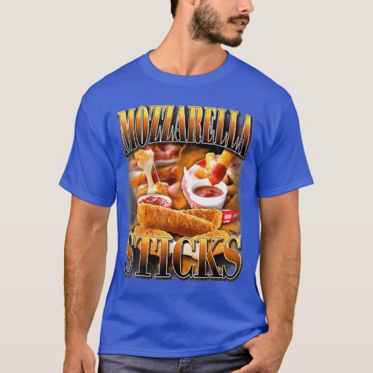 モッツァレラチーズスティック 海賊版ラップCD 雰囲気 Tシャツ (正面)