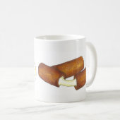 モッツァレラチーズフライドスティックジャンクフードグルメ コーヒーマグカップ (正面右)