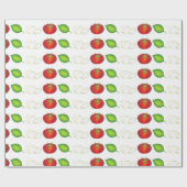 モッツァレラトマトバジルイタリアンフードケープレスサラダ ラッピングペーパー (フラット)