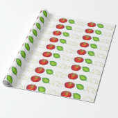 モッツァレラトマトバジルイタリアンフードケープレスサラダ ラッピングペーパー (アンロールド)
