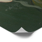 モッツアートの仮装ARTプリントバタフライロココ ポスター (角)