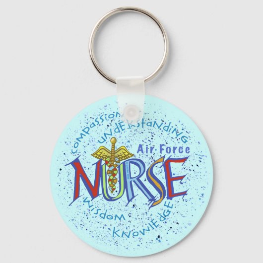 モットエアフォースナースキーチェーン キーホルダー (正面)