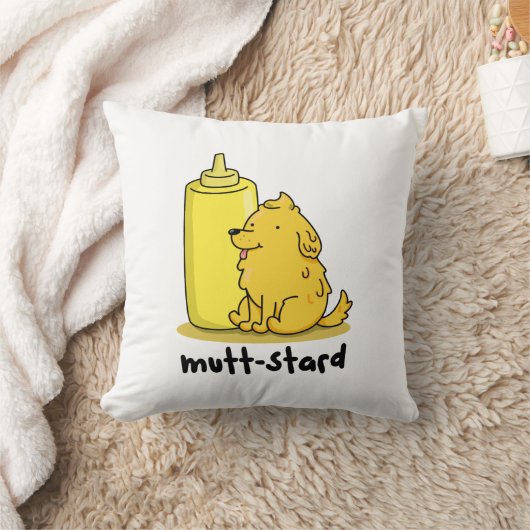 モットスタードおもしろいドギーマスタードプン クッション (ブランケット)