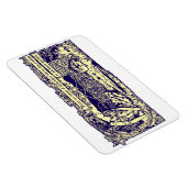 モットバナー付きフラワーガーデンの天使とウサギ マグネット (右側)