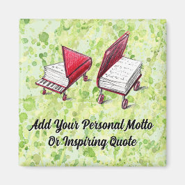 モットピアノブックの追加ライムクリーム マグネット