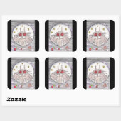 モットマンとピザ スクエアシール (シート)