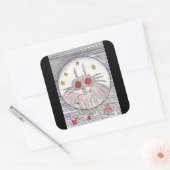 モットマンとピザ スクエアシール (封筒)