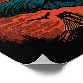 モットマン不気味アンドブリッジウッドカットアートプリント ポスター (角)