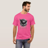 モットマン神話の生き物ムーンライトデザイン Tシャツ (正面フル)