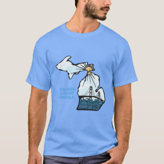 モットーがオーバーサイズのミシガン州 Tシャツ