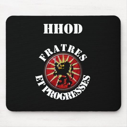 モットーのHHODのmousepad マウスパッド (正面)