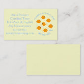 モットー付き小学校感動的講師 名刺 (正面/裏面)