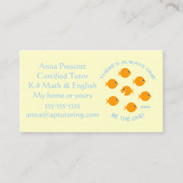 モットー付き小学校感動的講師 名刺