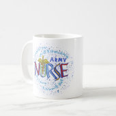 モットー陸軍看護師 コーヒーマグカップ (正面左)