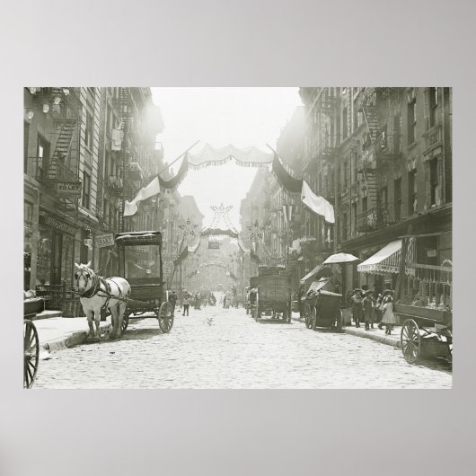 モット通り宗教的フェスティバル, 1908 ポスター (正面)