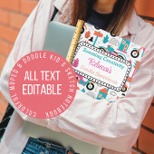 モップカラフルドールパターンスパーソナライズされたケッチ ノートブック