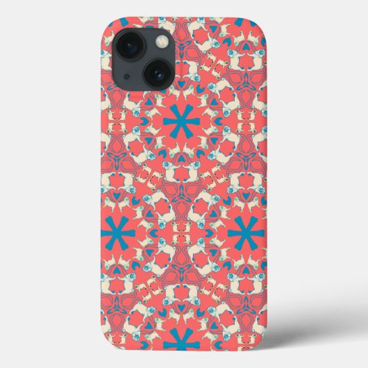 モップスムスタオウフコーラル Case-Mate iPhoneケース (裏面)