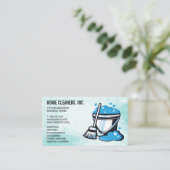 モップバケット | ジャニター | メイド | クリーナー 名刺 (スタンド正面)