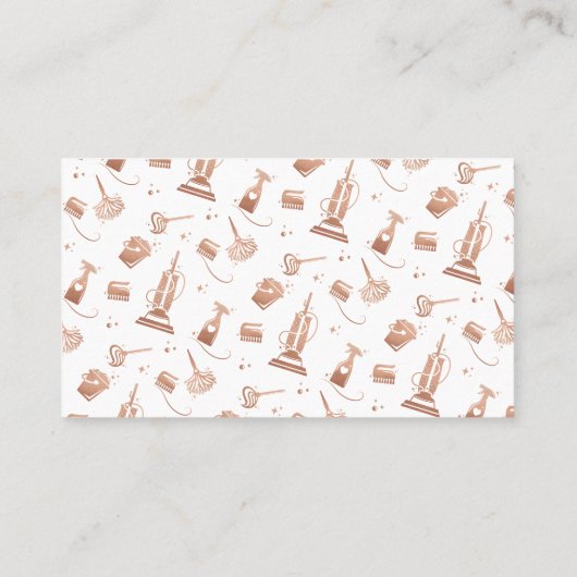 モッププロフェッショナルメイド&ハウスクリーニング 名刺 (裏面)