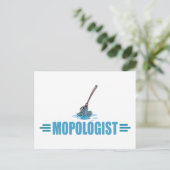 モップユーモアのある拭き ポストカード (スタンド正面)