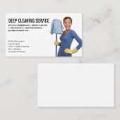 モップ付きハウスクリーナー 名刺 (正面/裏面)