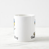 モップ付き可愛いカストディー コーヒーマグカップ (中央)