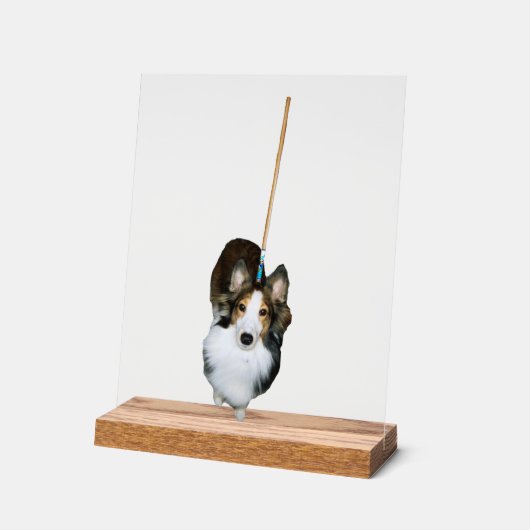 モップ犬 アクリルサイン (傾斜)