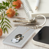 モップ犬 キーホルダー (正面右)