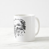 モップ犬 コーヒーマグカップ (正面右)