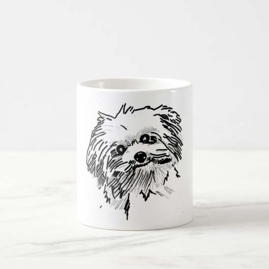 モップ犬 コーヒーマグカップ (中央)