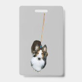 モップ犬 バッジ (裏面)