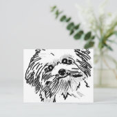 モップ犬 ポストカード (スタンド正面)