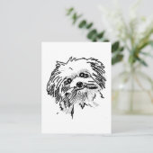 モップ犬 ポストカード (スタンド正面)