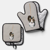 モップ犬 鍋つかみ&鍋敷きセット (正面/裏面)
