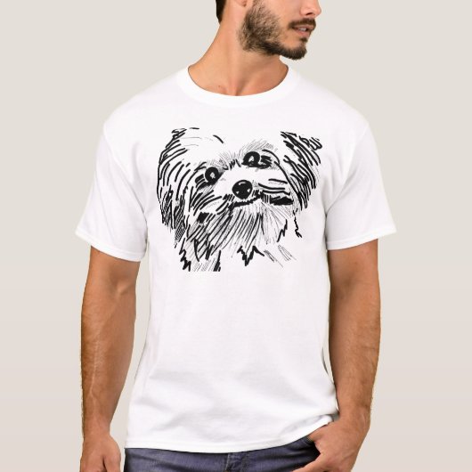 モップ犬 Tシャツ (正面)