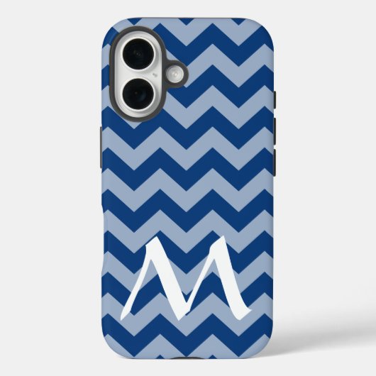 モッ地中海のロッコムードシェブロン（モノグラム付） Case-Mate iPhoneケース (裏面)