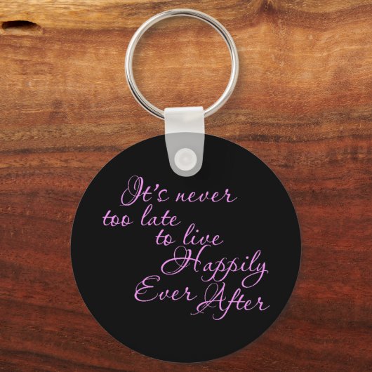 モティの後ずっと幸せに暮らすには決して遅すぎることはない キーホルダー (正面)