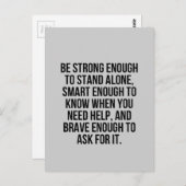 モティ頭が切れるを受け入れるだけの勇敢なスタンドア救済ッグ ポストカード (正面/裏面)