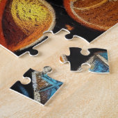 モテカラフルフィスハヌカー(ユダヤ教)メノラー ジグソーパズル (側面)