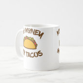 モテモタコス タコス おもしろタコス コーヒーマグカップ (正面左)