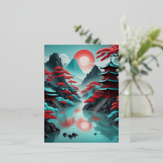 モテ日本のィフインスパイア 箔シーズンポストカード (立ち正面)