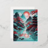 モテ日本のィフインスパイア 箔シーズンポストカード (正面/裏面)