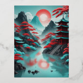 モテ日本のィフインスパイア 箔シーズンポストカード (正面)