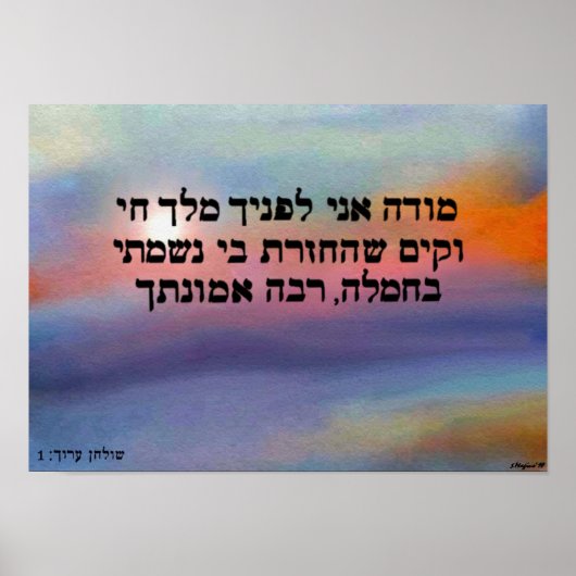 モデアニサンライズプリント ポスター (正面)